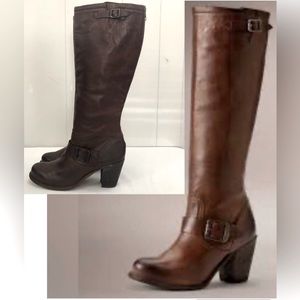 VTG Made in Mexico 🇲🇽 l FRYE l Sz 9.5 l Karla Engineer Tall Leather Boots